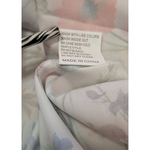 Pleated Front Summer FLORAL DRESS / Pockets, Medium - Picture 9 of 9